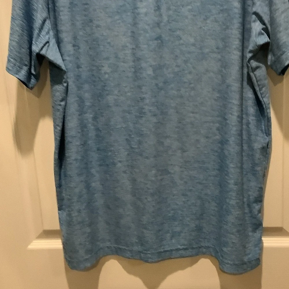 Under‎ Armour Men's Heathered Blue Polo, loose, Heatgear, XL